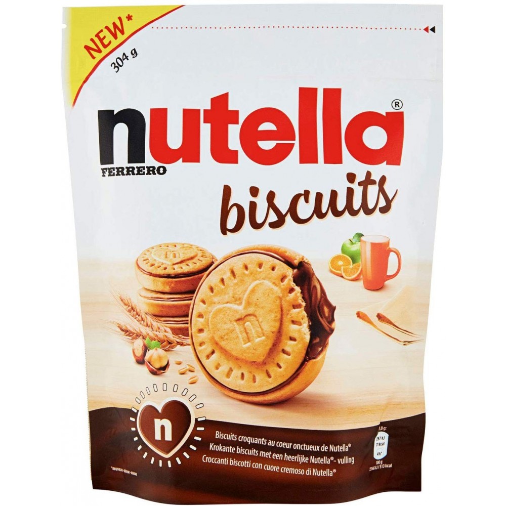 Ferrero Nutella Biscuits crujientes con corazón Nutella 304g