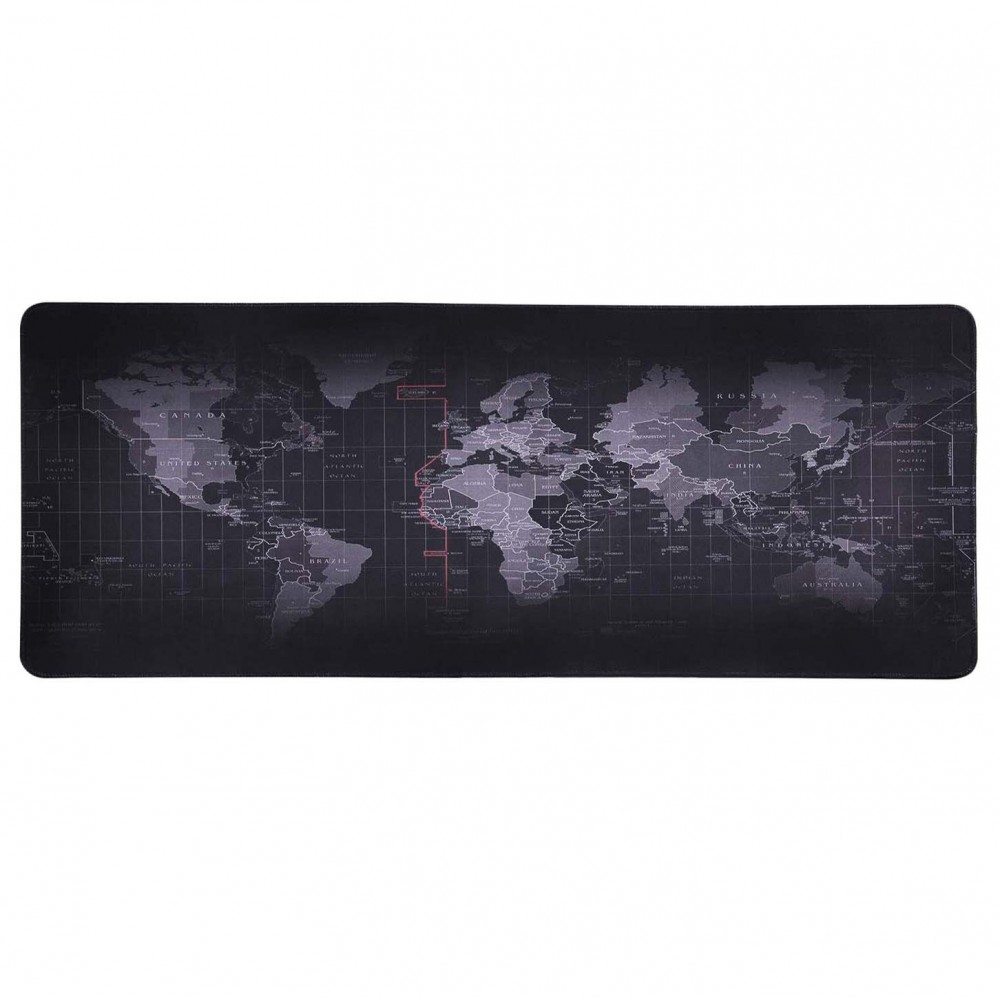 Alfombra antideslizante para ordenador de escritorio Mapamundo 900x400x2mm