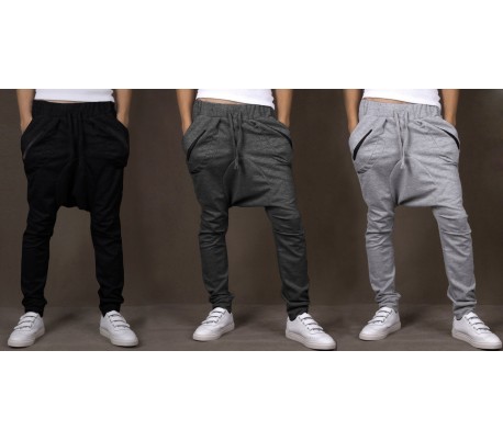 Pantalón afgano para hombre al estilo chándal y holgados mod. BAGGY - Moda masculina