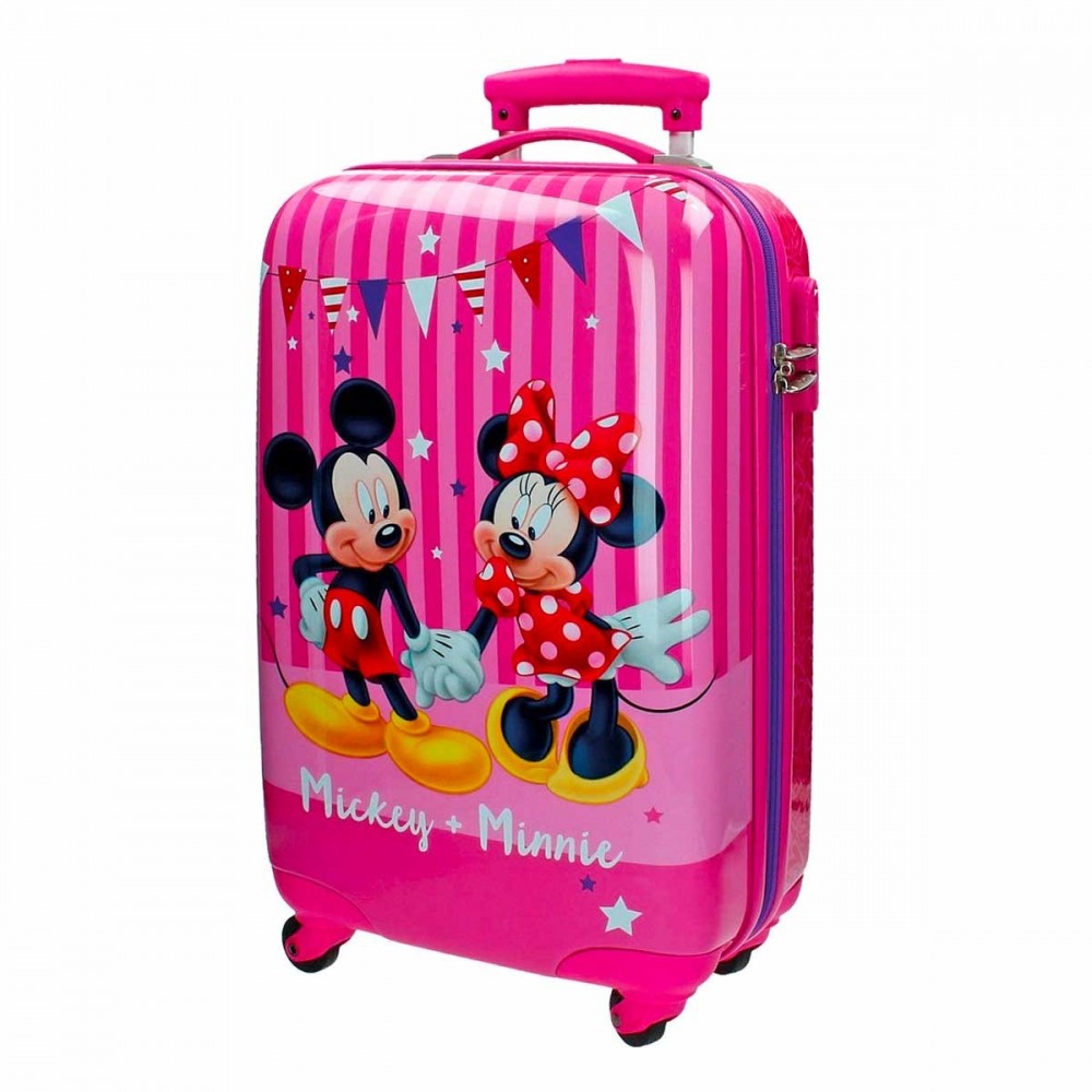 2691551 Maleta trolley ABS rígida equipaje mano MINNIE Y MICKEY MOUSE 42x67x24cm