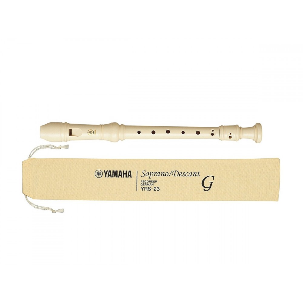 Flauta Yamaha YRS23 Soprano Recorder en ABS separable en 3 partes 327x25x25mm