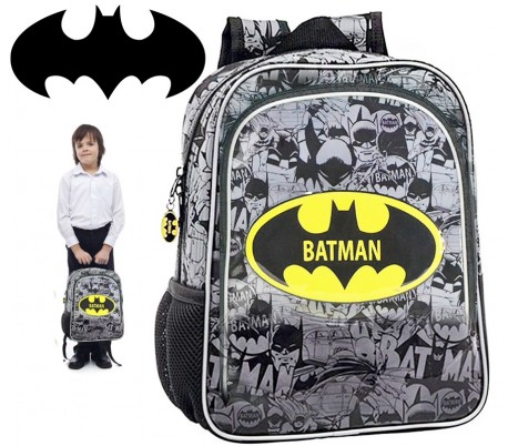 Mochila infantil escolar con motivo de BATMAN 23 x 28 x 10 cm 4242151