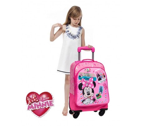 Maleta trolley de viaje / Mochila escolar con motivo de MINNIE MOUSE Y DAISY (44 x 33 x 21 cm) - DISNEY 4072851