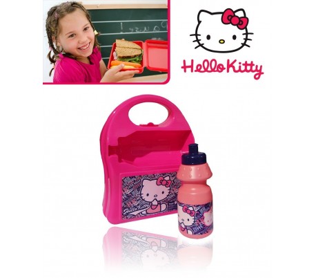 Kit fiambrera infantil para el colegio con motivo de DUSTY PLANES incluye botella de 350ml - Porta-sandwich 553-20255