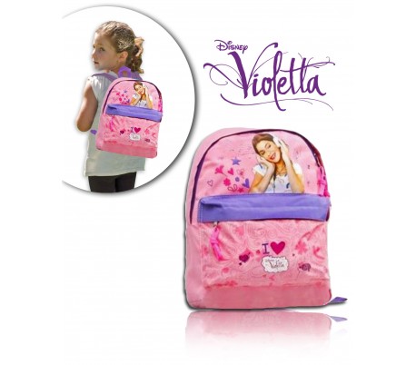 Mochila infantil escolar con motivo de VIOLETTA (33 x 28 x 8 cm) 637624