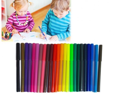 Pack 24 rotuladores TOP WRITE KIDS (punta 2 mm y cómodo estuche de transporte)