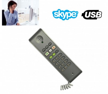 Teléfono USB VoIP - Para llamadas gratis a contactos de SKYPE