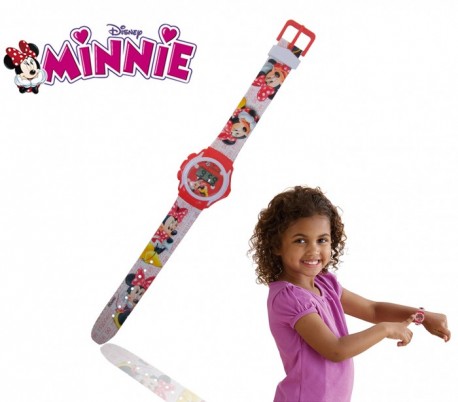 Reloj de pulsera digital con correa de goma infantil para niño y niña con motivo de MINNIE MOUSE - Disney WD10401