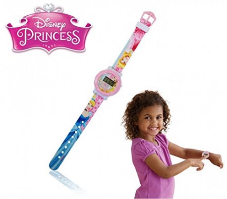 Reloj de pulsera digital con correa de goma infantil para niño y niña con motivo de PRINCESAS DISNEY - Disney WD10563