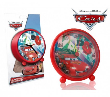 Reloj despertador infantil para niño y niña con motivo de CARS - Disney WD16055