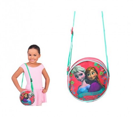 Bolso bandolero redondo para niñas de 18 cm con varios personajes de DISNEY