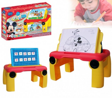 Mesa multifunción MICKEY MOUSE 8433 (dibujo + cálculos matemáticos) color rosa - Juguete infantil para niño y niña