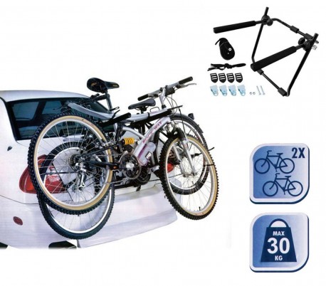 Portabicicletas - Soporte de bicicletas para maletero de coche (2 bicicletas) 72538