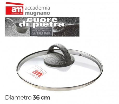 Tapa de vidrio  30 cm - Accademia Mugnano CUORE DI PIETRA