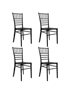 Pack de 4 sillas Chiavari vintage NEGRO Silla Chiavarina...