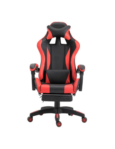 Silla de oficina para juegos AZRACE ecopiel con reposapiés silla reclinable 150°