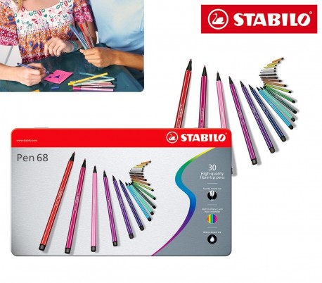 Rotuladores STABILO mod. Pen 68 (Pack de 50 piezas en surtidos colores / 6850-6)