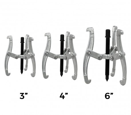 Set de 3 extractores de cojinetes de 2 garras (150 - 200 - 250 mm) 