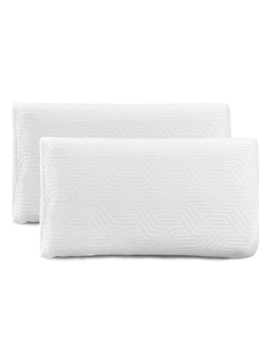 2 almohadas cervicales viscoelástica 11cm altura frescura respirable y aloe vera