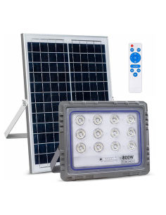 Proyector Solar LED 800W Panel Solar Crepuscular 6500K...