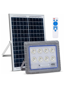 Foco Solar LED 400W con Panel Solar Crepuscular 6500K...