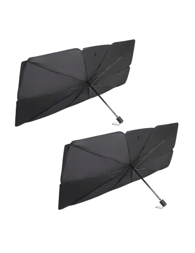 2 PZ Parasol plegable para coche, cubierta Universal para parabrisas, 140x76cm