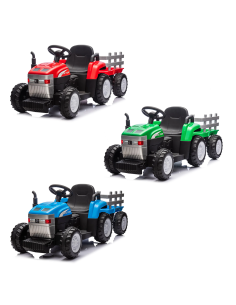 Tractor Eléctrico para Niños Lamas LT984 con Remolque...