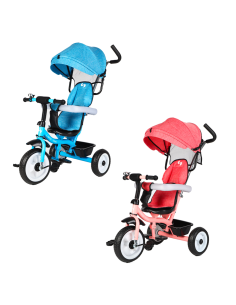 Triciclo FUNNY LT982 Cochecito para Niños Silla de Paseo...