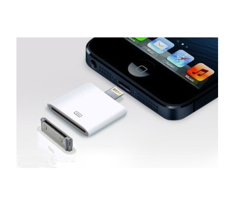 Adaptador lightning de 30 pin - cable cargador para iphone 5 ipad mini ipod