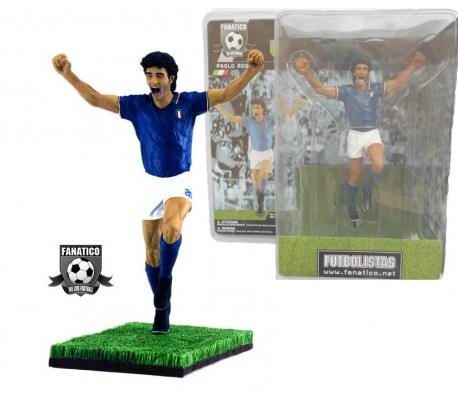 Figura futbolista PAOLO ROSSI a escala 1:9 / 16 cm (Edición limitada)