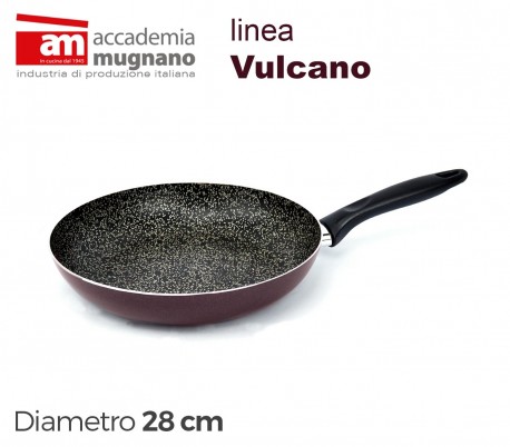 VUPDL28 Sartén antiadherente - Accademia Mugnano linea Vulcano 28cm efecto piedr