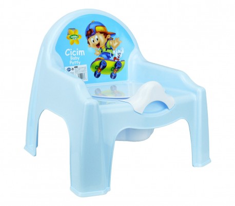 091103 Orinal de plástico para niños en cuatro divertidos colores