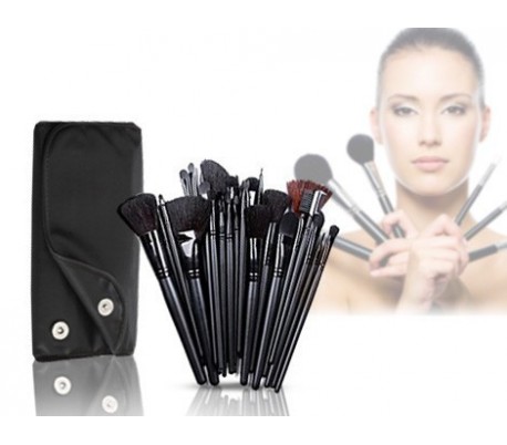 Set de 32 pinceles make-up uso profesional o uso personal + estuche