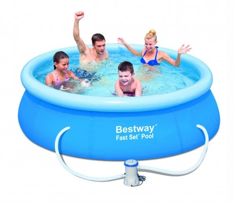 57268 Piscina redonda Bestway 244 x 66 cm PVC con motor