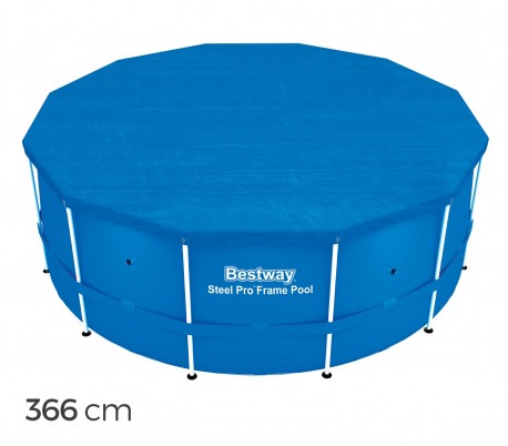 58037 Cubierta para piscina de 366 cm Bestway en el PE 