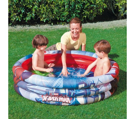 98018 piscina inflable de 122 x 30 cm anillos Bestway Spiderman 3 niños