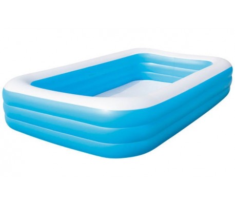 54009 Piscina rectangular inflable Bestway familia 3 anillos 305 x 183 x 56 cm